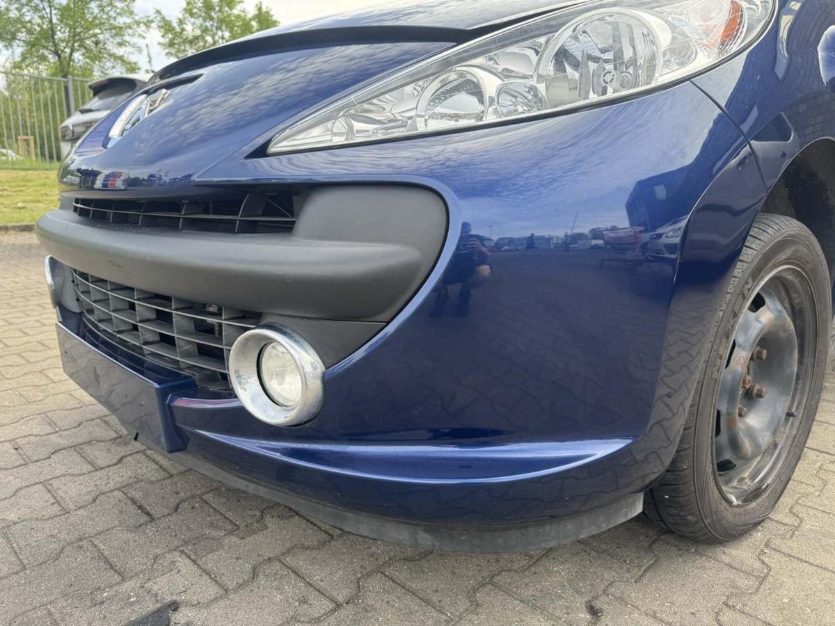 Peugeot 207SW RC original Sto&szlig;stange Stossf&auml;nger vorn KPL Montebello blau Bj.2009
